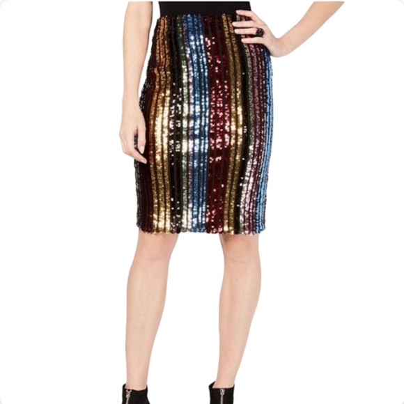 INC International Concepts Multicolor Sequin Blazer - Picture 4 of 16